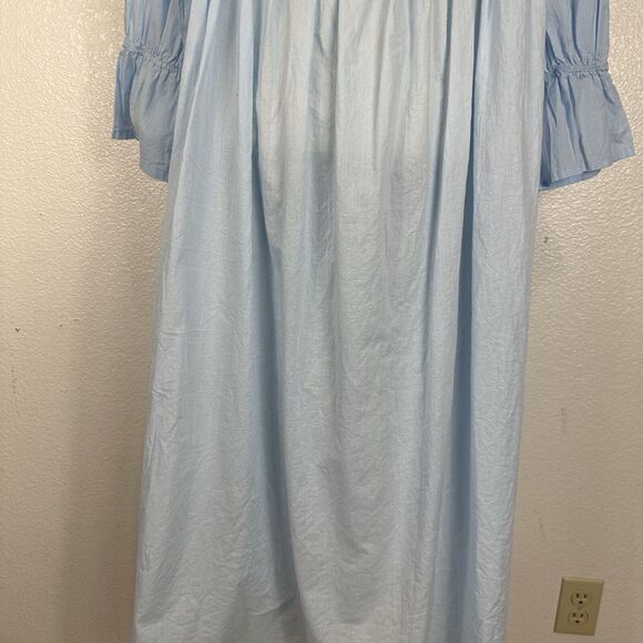 Vintage Nightgown Victorian Peasant Prairie Long Sleeve Sheer Sleepwear Pajamas - Picture 8 of 9